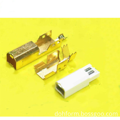 USB A male connector gold plated metal parts China Manufacturers Suppliers Factory Exporter
