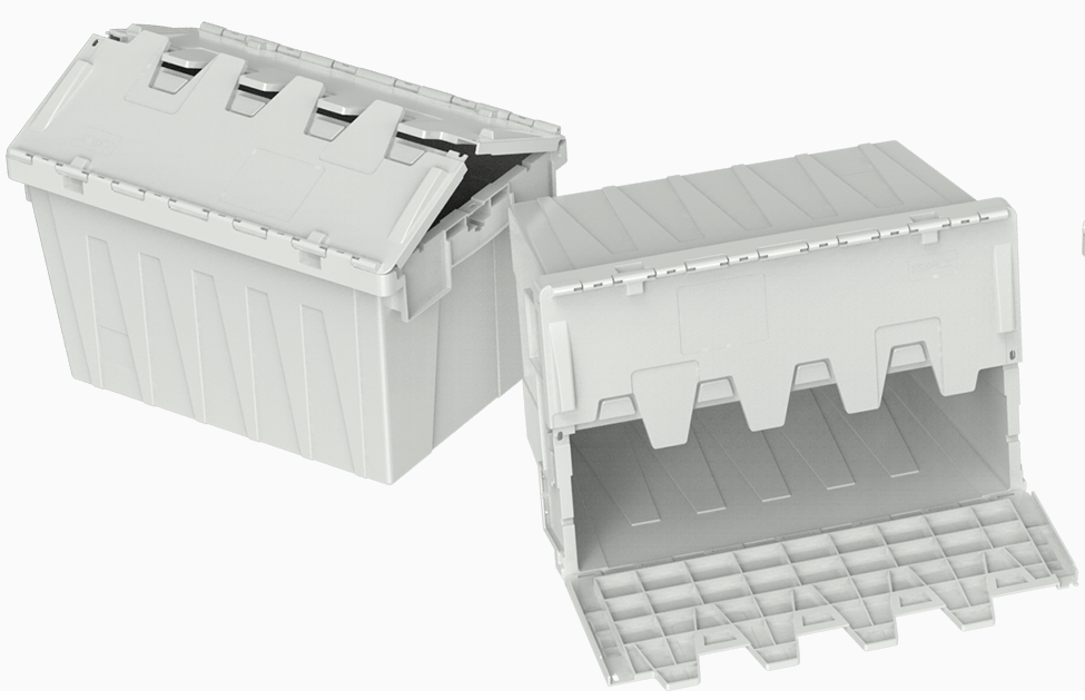 Attached Lid Nest and Stack Container Totes China Manufacturers Suppliers Factory Exporter